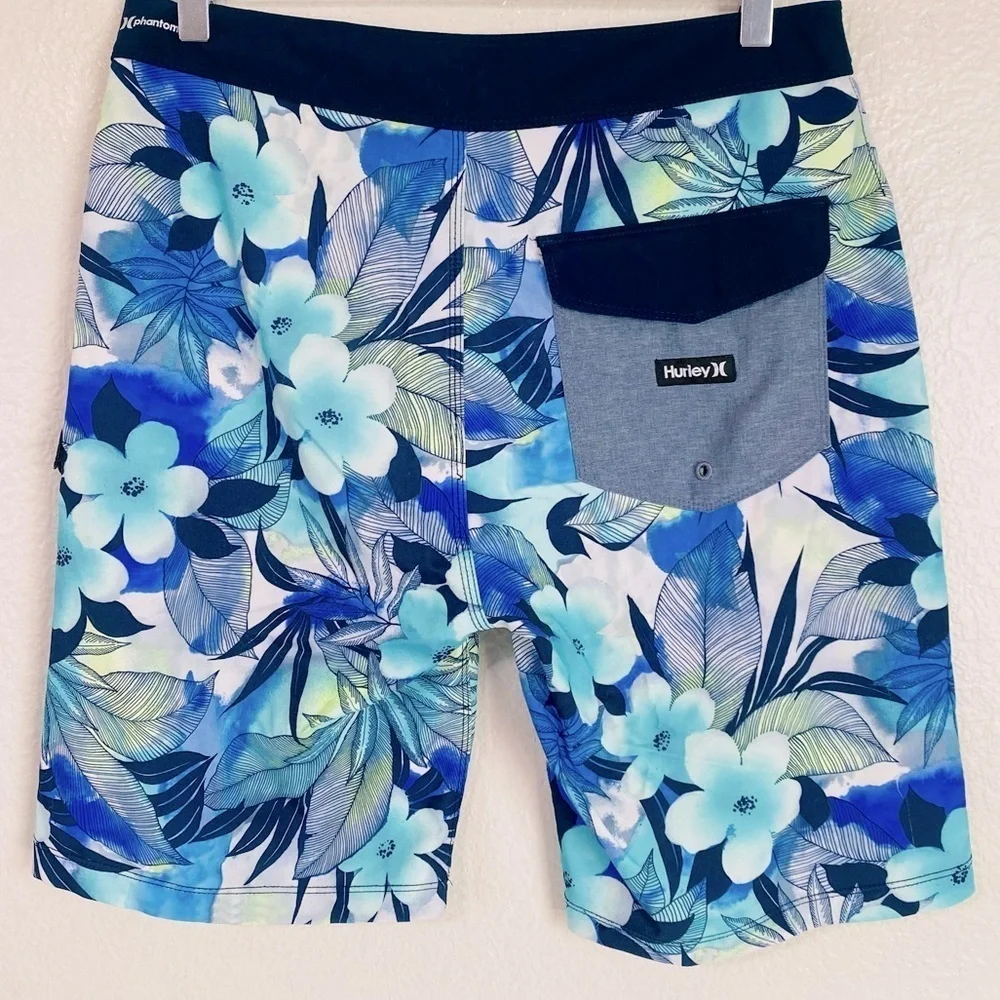 Hurley Phantom Spray Gun Floral Board Shorts Size 29